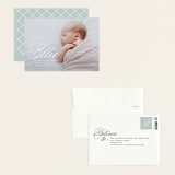 "Precious Script" - Birth Announcements in Sugar by Jessica Williams - Assembled