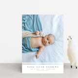 "Minimalist Stripes" - Birth Announcements in Cloud by Nicole Walsh - Front