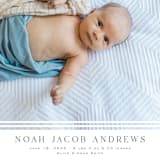 "Minimalist Stripes" - Birth Announcements in Cloud by Nicole Walsh - Detail