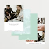 "Golightly" - Birth Announcements in Mint by Lauren Chism - Back of Card Options