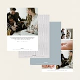 "Charmed" - Birth Announcements in Sky by Nicoletta Savod - Back of Card Options