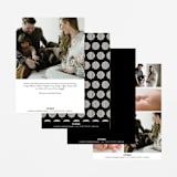 "Dashing" - Birth Announcements in Vanilla by Olivia Raufman - Back of Card Options