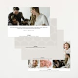 "Round" - Birth Announcements in Cream by Brianne Larsen - Back of Card Options