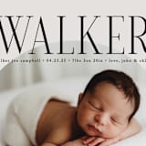 "Round" - Birth Announcements in Cream by Brianne Larsen - Detail