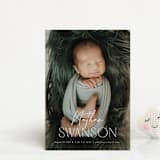 "Focus" - Birth Announcements in Snow by Yaling Hou Suzuki - Front