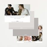 "Handwriting" - Birth Announcements in Snow by Bethan - Back of Card Options