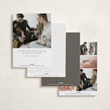 "Simply Lovely" - Birth Announcements in Pearl by Pixel and Hank - Back of Card Options