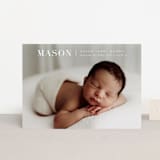 "simply named" - Birth Announcements in Snow by Sarah Curry - Front