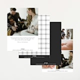 "refined" - Birth Announcements in Powder by Melissa Egan of Pistols - Back of Card Options