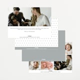 "Baby Classic" - Birth Announcements in Cloud by Carolyn MacLaren - Back of Card Options