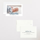 "Bold Nickname" - Birth Announcements in Bluebird by Shirley Lin Schneider - Assembled