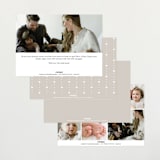 "Our Hearts" - Birth Announcements in Fog by Julia Hall - Back of Card Options