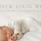 "Our Hearts" - Birth Announcements in Fog by Julia Hall - Detail