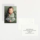 "All write" - Birth Announcements in Cloud by Lea Delaveris - Assembled