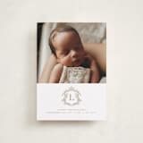 "Crested" - Birth Announcements in Fawn by mo kelley - Front