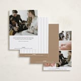 "Crested" - Birth Announcements in Fawn by mo kelley - Back of Card Options