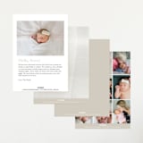 "Angel" - Birth Announcements in White by Phrosné Barwood - Back of Card Options