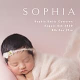 "Angel" - Birth Announcements in White by Phrosné Barwood - Detail