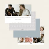 "Charmed" - Birth Announcements in Sky by Nicoletta Savod - Back of Card Options