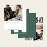 "Boldly Named" - Birth Announcements in Forest by Anna Elder - Back of Card Options