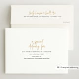 "Hello Everyone" - Birth Announcements in Mustard by Ashley Rosenbaum - FREE Recipient Addressing