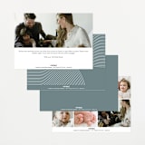 "Take Shape" - Birth Announcements in Snow by Lauren Chism - Back of Card Options