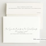 "Chic Introduction" - Birth Announcements in Storm by Olivia Raufman - FREE Recipient Addressing
