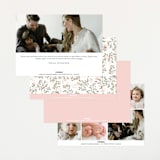 "Sweet Floral Vine" - Birth Announcements in Blush by Susan Moyal - Back of Card Options