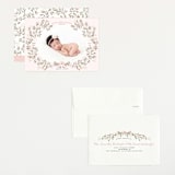 "Sweet Floral Vine" - Birth Announcements in Blush by Susan Moyal - Assembled