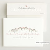 "Sweet Floral Vine" - Birth Announcements in Blush by Susan Moyal - FREE Recipient Addressing