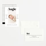 "Bold Name Frame" - Birth Announcements in Ash by Alethea and Ruth - Assembled
