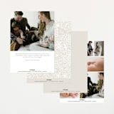 "Sweeping Name" - Birth Announcements in Cloud by Alethea and Ruth - Back of Card Options