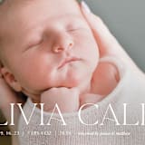 "Newest addition" - Birth Announcements in Snow by Elan Studio - Detail