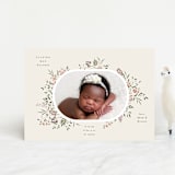 "Wildflower" - Birth Announcements in Eggshell by Itsy Belle Studio - Front