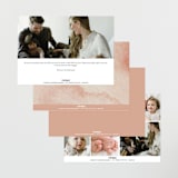 "Boho Bouquet" - Birth Announcements in Rose by Joanna Griffin - Back of Card Options