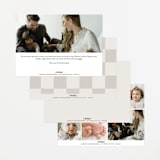 "Complete" - Birth Announcements in Linen by Kasia Labocki - Back of Card Options
