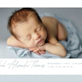 "Corduroy" - Birth Announcements in Sky by Lea Delaveris - Detail