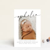 "Signature Name" - Birth Announcements in Coal by Meggy Masters - Front