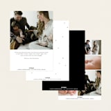 "Signature Name" - Birth Announcements in Coal by Meggy Masters - Back of Card Options