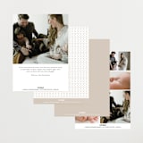 "Exemplary" - Birth Announcements in Cotton by Olivia Raufman - Back of Card Options