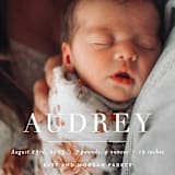 "the edit" - Birth Announcements in Simply White by Sara Hicks Malone - Detail