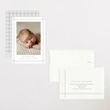 "Soft plaid" - Birth Announcements in Cement by Stacey Meacham - Assembled