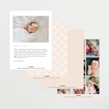 "Signature Babe" - Birth Announcements in Peach by Jessica Williams - Back of Card Options