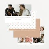 "Hearts and Stripes" - Birth Announcements in Seafoam by Griffinbell Paper Co. - Back of Card Options