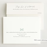 "Hearts and Stripes" - Birth Announcements in Seafoam by Griffinbell Paper Co. - FREE Recipient Addressing