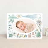 "A Wonderful World" - Birth Announcements in Blue Jay by Grae - Front