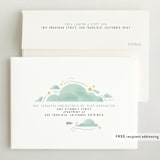 "A Wonderful World" - Birth Announcements in Blue Jay by Grae - FREE Recipient Addressing