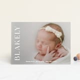"Close Up" - Birth Announcements in Cotton by Angela Thompson - Front