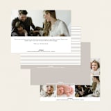 "Close Up" - Birth Announcements in Cotton by Angela Thompson - Back of Card Options
