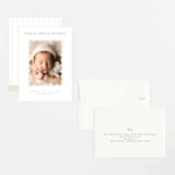 "applique" - Birth Announcements in Oatmeal by Jennifer Wick - Assembled